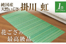 純国産天然いぐさ　「掛川　虹」１畳（緑色）　BG002