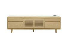 【開梱・設置】モナコ 140cm テレビボード（ナチュラル）　AX044