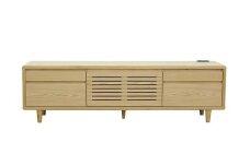 【開梱・設置】モナコ 165cm テレビボード（ナチュラル）　AX051