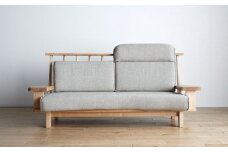 【開梱・設置】３Pソファ　極ワザ　ソファ180cm　TN／CR-BEﾍｯﾄﾞﾚｽﾄW1個付き　ナチュラル　AL124