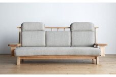 【開梱・設置】３Pソファ　極ワザ　ソファ210cm　TN／CR-BEﾍｯﾄﾞﾚｽﾄ2個付き　ナチュラル　AL129