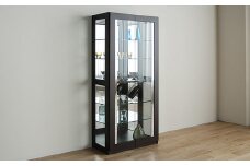 【開梱・設置】デコレート　キュリオケース79cm　ウェンジ　AL184