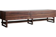 【開梱・設置】エルドラ　テレビボードH脚　210cm　ブラウン　AL256