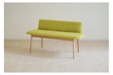 【開梱・設置】ダイニングベンチ　ミラージュセティ118cm　OC/AN-MS（ナチュラル/ミモザ）　AL287