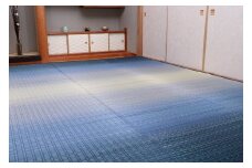 掛川織り福岡花ござ「大自然」海（6畳　261×352cm）　AA308