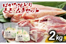 はかた地どりモモムネセット2kg（1kg×2p） お取り寄せグルメ お取り寄せ お土産 九州 福岡土産 取り寄せ グルメ MEAT PLUS CP036