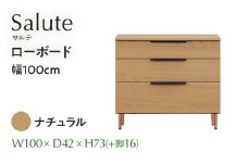 ローボード Salute サルテ 幅100cm NA ナチュラル ベージュ 家具 収納 書棚 本棚 完成品 【北海道・東北・沖縄・離島不可】CN020-NA