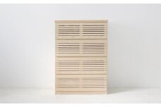 【開梱・設置】ラスティー 80cm ハイチェスト（ナチュラル）　AX031