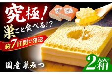 国産巣みつ 600g(300g×2個) 蜂蜜 はちみつ ハチミツ コムハニー 極上 濃厚  蜂蜜 グリークヨーグルト アサイーボウル パンケーキ ソフトクリーム オシャレ 人気 朝食 デザート 巣みつ スピード配送 広川町 / 株式会社九州蜂の子本舗 [AFAI005]