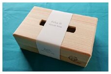 九州産 天然杉 ティッシュボックス 天然木 はこ ティッシュケース インテリア シンプル 広川町 / 合同会社いなかず商店 [AFAL011]