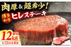 【12回定期便】博多和牛 厚切り ヒレ ステーキ 200g×5枚 肉 にく ニク 博多和牛 黒毛和牛 国産 牛肉 ステーキ お歳暮 お中元 贈答用 ヒレ フィレ ヘレ フィレステーキ ヘレステーキ ヒレステーキ 赤身 父の日 母の日 敬老の日 広川町 / 久田精肉店株式会社 [AFBV037]
