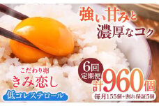 【6回定期便】きみ恋し 160個（155個+割れ保証5個）×6ヶ月 総計960個 広川町/伊藤養鶏場 [AFAJ017]