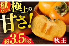 【★先行予約★ 2025年10月下旬より発送】柿（秋王） 約3.5kg 柿 くだもの 果物 柿 かき カキ ふるーつ 柿 フルーツ 柿 広川町 / JAふくおか八女農産物直売所どろや [AFAB074]