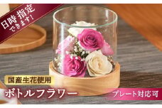 【プレート対応可】ボトルフラワー ST-D 花 はな ハナ フラワー ドライフラワー ギフト プレゼント フラワーアレンジメント 広川町 / 株式会社レンデフロール [AFAW025]