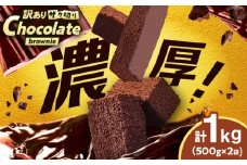 【訳あり】ざく切り チョコレートブラウニー 500g×2袋 広川町 / イートウェル株式会社 [AFAK310]