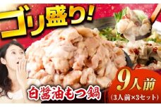 もつ鍋（白醤油）9人前セット 広川町 / 株式会社POWER EAST CONNECTION [AFAZ029]