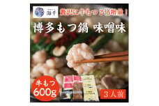 「もつ2倍」博多もつ鍋(味噌味)3人前 [a9391] 株式会社 海千 ※配送不可：離島【返礼品】添田町 ふるさと納税