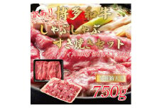 訳あり！博多和牛しゃぶしゃぶすき焼き750gセット [a9439] 株式会社Meat Plus ※配送不可：離島【返礼品】添田町 ふるさと納税