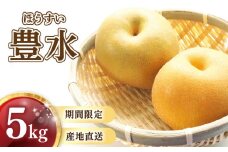 【2025年8月中旬頃から発送予定】 梨 ( 豊水 ) 5kg 川崎町産 梨 | 井手上農園 産地直送 梨 5kg 梨 豊水 なし フルーツ 梨 豊水 梨 豊水 梨 季節限定 梨 数量限定 梨 福岡県 川崎町 先行予約 先行受付