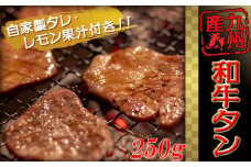 和牛 タン タレ付 セット 250g 牛肉 お肉 肉 たん 牛タン 牛たん ニク ホルモン 国産和牛 タン 和牛タン 牛タン 惣菜 おかず 夕食 晩ごはん 牛若丸 九州産 国産 BBQ 焼肉 焼き肉 川崎 福岡