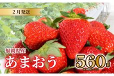 【2026年2月発送】 苺 あまおう 560g (280g×2) いちご あまおう 福岡県産苺 いちご あまおう イチゴ 苺 あまおう 苺 数量限定 苺 いちご あまおう 福岡県産 苺 いちご あまおう【2月上旬より順次出荷】 