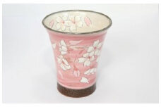 【受注生産】桜模様ロンググラス（ピンク）