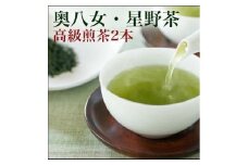 【2025年産】星野村の八女茶2本セット【銘茶 福岡銘茶 お取り寄せ 茶 お茶 おちゃ 八女茶 人気 おすすめ ソフトドリンク 飲料 常温 送料無料 福岡県 大任町 AS038】
