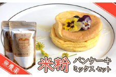 無農薬米粉のパンケーキミックスセット T1