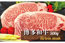 【A5A4等級】博多和牛サーロインステーキ用 約500g(2枚入) 3V1