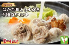 福岡限定！はかた地どり水炊き6種盛りセット　3～4人前 Y43