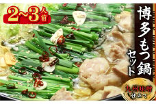 博多もつ鍋セット(九州味噌仕立て) 2～3人前 国産牛もつ300g 4K17