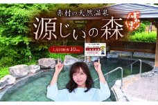 源じいの森温泉利用券（10回分）B010-S