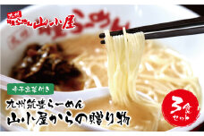 U54-01 筑豊豚骨らーめん 山小屋からの贈り物(ラーメン3食&辛子高菜セット)【上野焼チャンス】