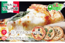 U24-16-01 本格窯焼き！ げんき畑 ピザ 3枚セット＜マルゲリータ(赤・白)＆めんたいピザ＞ ピザ 冷凍ピザ ピザ 冷凍 窯焼き ピザ 人気 ピザ おすすめ ピザ 食べ比べ ピザ ピザセット マルゲリータ ピザ 明太子 ピザ 【上野焼チャンス】スピード発送