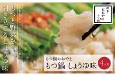 U65-23 博多もつ鍋おおやま もつ鍋しょうゆ味 4人前 【上野焼チャンス】