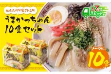 U55-10 【7営業日以内発送】うまかっちゃん 豚骨ラーメン 10食セット