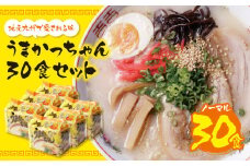 U55-35 うまかっちゃん 豚骨ラーメン 30食セット【上野焼チャンス】