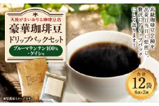 豪華珈琲豆 2種ドリップパック ブルーマウンテン100％ ゲイシャ 各6袋