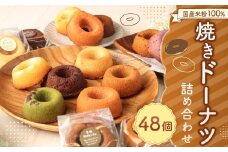 国産 米粉 100％ 焼き ドーナツ 焼菓子 詰合せ 48個入り