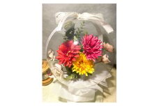 おまかせ：Flower balloon ( フラワー バルーン )  アーティフィシャルフラワー  置き型タイプ 韓国 お花 贈り物