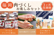 【3ヶ月定期便】 福岡 肉づくし お楽しみセット テール 煮込み 地どり むね肉 水炊き 肉 鶏肉 福岡県 苅田町