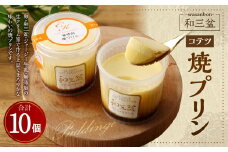 和三盆 無添加 コテツ 焼プリン 10個 セット