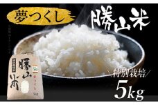 夢つくし 勝山米 種類を選べる ＜特別栽培 勝山米5kg＞ 福岡県産 特別栽培米