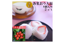 【化粧箱入】あまおう大福 16個 50g×8個×2箱(計800g) 吉富町/株式会社博多漁師の里 [BGAE048] 福岡県 和菓子 スイーツ おやつ フルーツ大福 くだもの 果物 大福 イチゴ大福 いちご 苺大福 和菓子 和スイーツ 人気 おすすめ 贈答 ギフト ふるさと納税