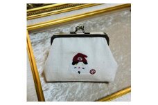 動物愛護 がま口ポーチ 七福にゃん 生成 吉富町/猫山商事 [BGBE003]