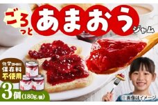 【果肉ごろっと】 あまおう 苺ジャム 180g×3個 吉富町/南国フルーツ株式会社 [BGAG021] 個包装 小分け ジャム瓶 ギフト セット いちごジャム あまおうジャム コンフィチュール いちご イチゴ ジャム