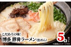 こだわりの味！博多極旨豚骨ラーメン（生めん）5食セット　PC0905