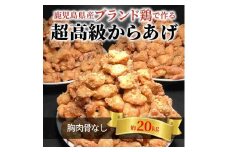 【聖林本店】鹿児島県産ブランド鶏で作る超高級からあげ （胸肉骨なし約20kg）KH4303