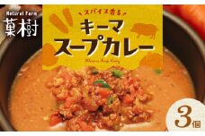 【ナチュラルファーム菓樹】キーマスープカレー 3個セット NK0706
