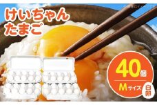 けいちゃんたまご　白　Mサイズ　40個 C00407